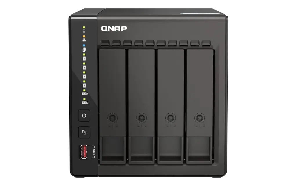 QNAP TS-473 4 Bay High-Performance NAS with 2 x 1 GbE Ports and Two PCIe Gen3 Slots